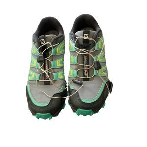 Salomon Speedcross Athletic Shoes - Green and Gray